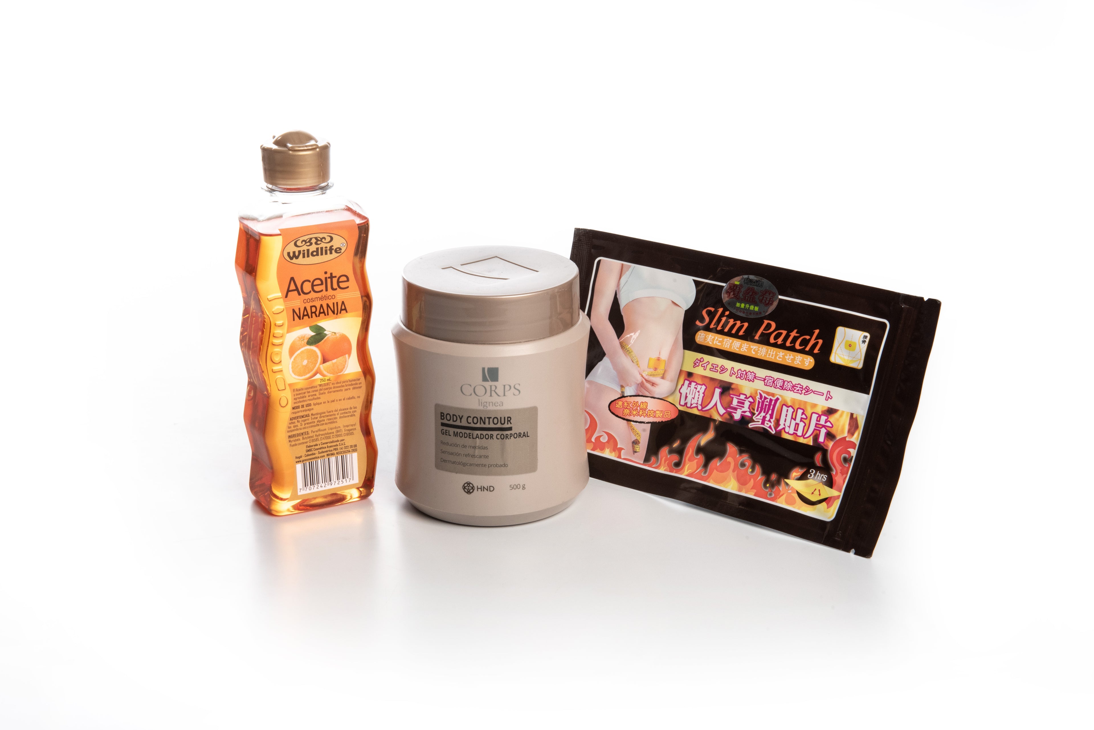 kit gel corps aceite parches